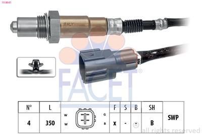 FACET 10.8641 Číslo výrobce: KW 498 641. EAN: 8012510304181.