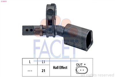 FACET 21.0010 Číslo výrobce: KW 460 010. EAN: 8012510049433.