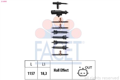 FACET 21.0065 Číslo výrobce: KW 460 065. EAN: 8012510032978.