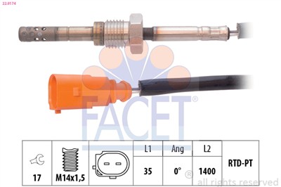 FACET 22.0174 Číslo výrobce: KW 422 174. EAN: 8012510060551.