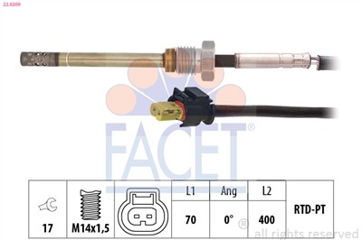 FACET 22.0209 Číslo výrobce: KW 422 209. EAN: 8012510064672.