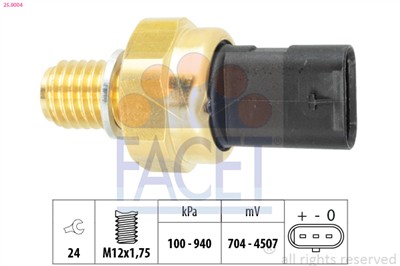 FACET 25.0004 Číslo výrobce: KW 480 004. EAN: 8012510301036.