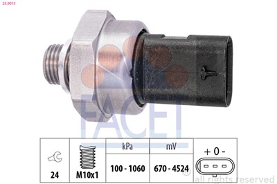 FACET 25.0015 Číslo výrobce: KW 480 015. EAN: 8012510073933.
