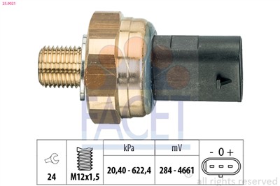 FACET 25.0021 Číslo výrobce: KW 480 021. EAN: 8012510302194.