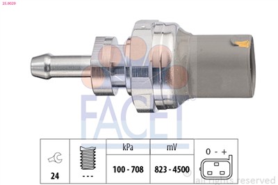FACET 25.0029 Číslo výrobce: KW 480 029. EAN: 8012510303481.