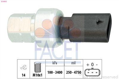 FACET 25.0032 Číslo výrobce: EPS 1.980.032. EAN: 8012510304693.