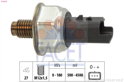 FACET 25.0033 Číslo výrobce: KW 480 033. EAN: 8012510304341.