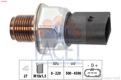 FACET 25.0034 Číslo výrobce: KW 480 034.