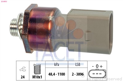 FACET 25.0053 Číslo výrobce: KW 480 053. EAN: 8012510304532.