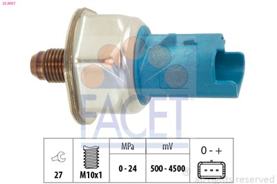 FACET 25.0057 Číslo výrobce: KW 480 057. EAN: 8012510304563.