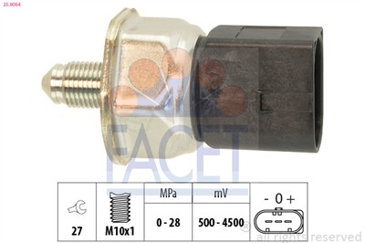 FACET 25.0064 Číslo výrobce: KW 480 064. EAN: 8012510304631.