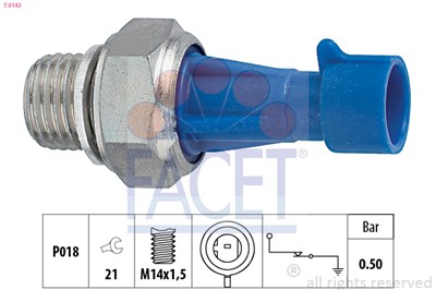 FACET 7.0143 Číslo výrobce: KW 500 143. EAN: 8012510079447.