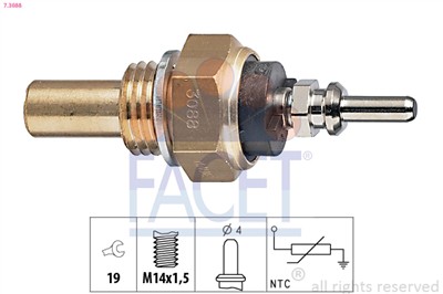 FACET 7.3088 Číslo výrobce: KW 530 088. EAN: 8012510040928.