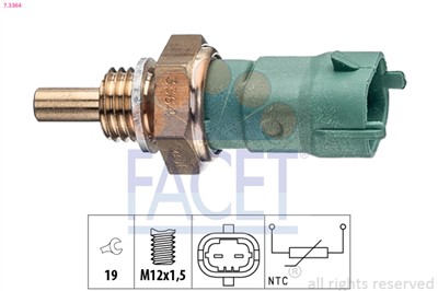 FACET 7.3364 Číslo výrobce: KW 530 364. EAN: 8012510035122.