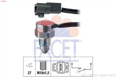 FACET 7.6197 Číslo výrobce: KW 560 197. EAN: 8012510075470.