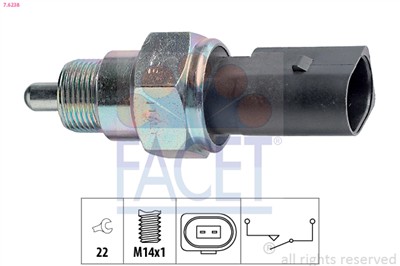 FACET 7.6238 Číslo výrobce: KW 560 238. EAN: 8012510007501.