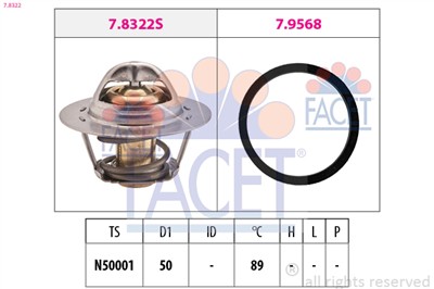 FACET 7.8322 Číslo výrobce: EPS 1.880.322. EAN: 8012510083635.