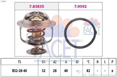 FACET 7.8383 Číslo výrobce: EPS 1.880.383. EAN: 8012510084205.