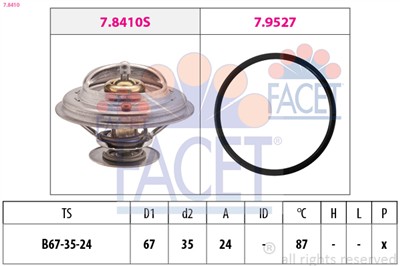 FACET 7.8410 Číslo výrobce: EPS 1.880.410. EAN: 8012510087701.