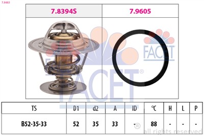 FACET 7.8483 Číslo výrobce: EPS 1.880.483. EAN: 8012510089507.