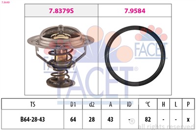 FACET 7.8649 Číslo výrobce: EPS 1.880.649. EAN: 8012510010617.