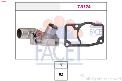 FACET 7.8664 Číslo výrobce: KW 580 664. EAN: 8012510030905.