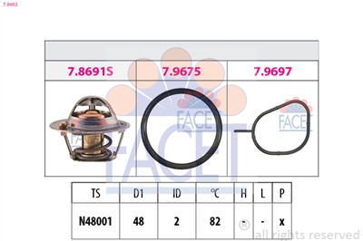FACET 7.8692 Číslo výrobce: EPS 1.880.692. EAN: 8012510019948.