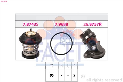 FACET 7.8757K Číslo výrobce: KW 580 757K. EAN: 8012510024454.