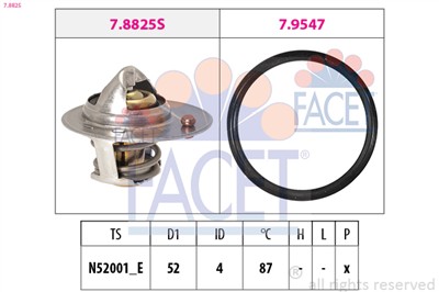 FACET 7.8825 Číslo výrobce: EPS 1.880.825. EAN: 8012510034224.