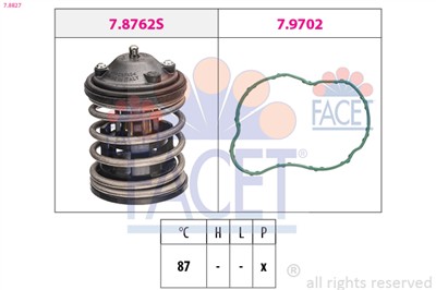 FACET 7.8827 Číslo výrobce: KW 580 827. EAN: 8012510034590.