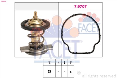 FACET 7.8929 Číslo výrobce: KW 580 929. EAN: 8012510035696.