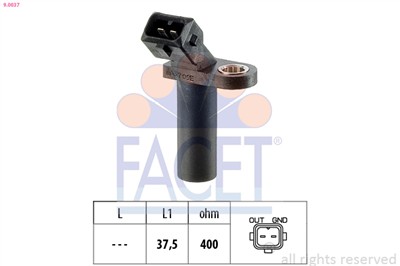 FACET 9.0037 Číslo výrobce: KW 453 037. EAN: 8012510077726.