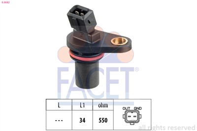 FACET 9.0043 Číslo výrobce: KW 453 043. EAN: 8012510077733.