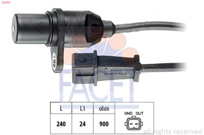 FACET 9.0279 Číslo výrobce: KW 453 279. EAN: 8012510086254.