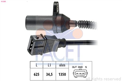 FACET 9.0285 Číslo výrobce: KW 453 285. EAN: 8012510086360.