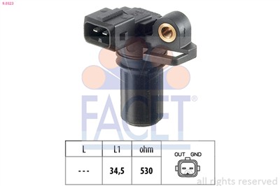 FACET 9.0323 Číslo výrobce: KW 453 323. EAN: 8012510009321.