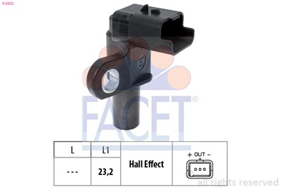 FACET 9.0332 Číslo výrobce: KW 453 332. EAN: 8012510026557.