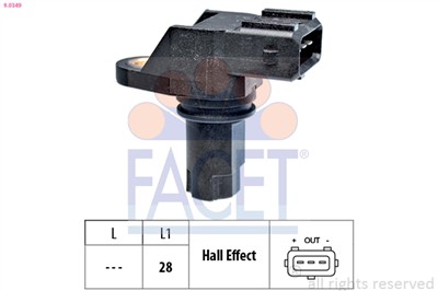 FACET 9.0349 Číslo výrobce: KW 453 349. EAN: 8012510014554.
