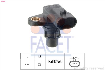 FACET 9.0388 Číslo výrobce: KW 453 388. EAN: 8012510009208.