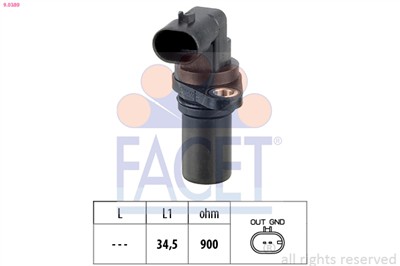 FACET 9.0389 Číslo výrobce: KW 453 389. EAN: 8012510009154.