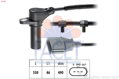FACET 9.0504 Číslo výrobce: EPS 1.953.504. EAN: 8012510016640.