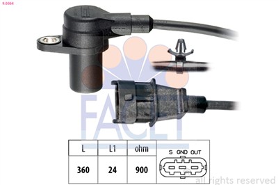 FACET 9.0564 Číslo výrobce: KW 453 564. EAN: 8012510024843.