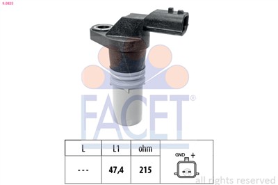 FACET 9.0835 Číslo výrobce: EPS 1.953.835. EAN: 8012510070338.