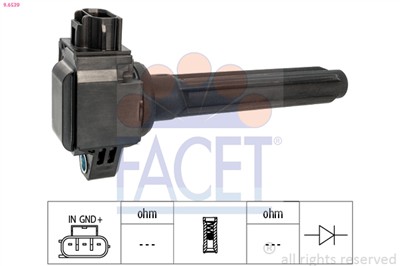 FACET 9.6539 Číslo výrobce: KW 470 639. EAN: 8012510301708.