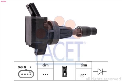 FACET 9.6546 Číslo výrobce: KW 470 646. EAN: 8012510301685.