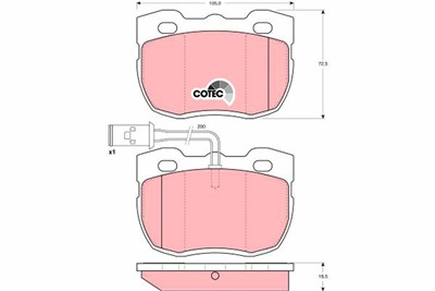 TRW GDB1093 Číslo výrobce: 21459. EAN: 3322936410935.
