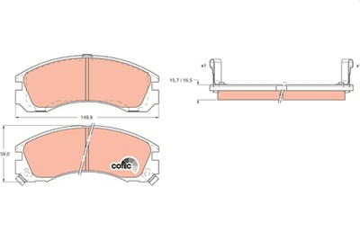 TRW GDB1126 Číslo výrobce: 21363. EAN: 3322936411260.