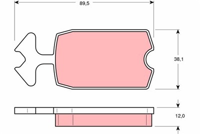 TRW GDB127 Číslo výrobce: 20207. EAN: 3322936401278.