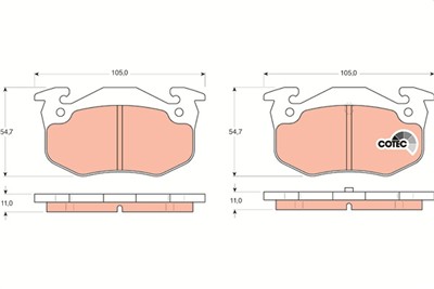 TRW GDB1305 Číslo výrobce: 20635. EAN: 3322937186570.
