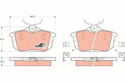 TRW GDB1314 Číslo výrobce: 21860. EAN: 3322937205820.